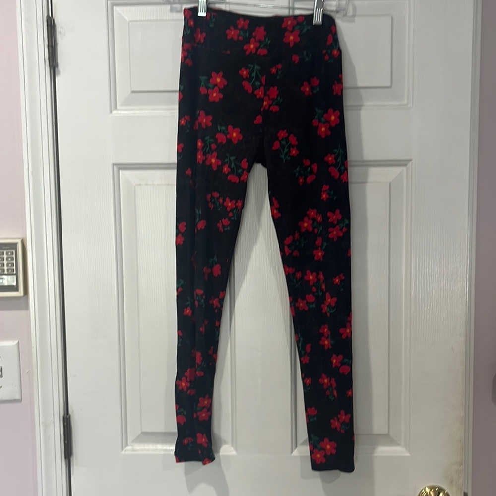 Lularoe printed soft leggings- flowers